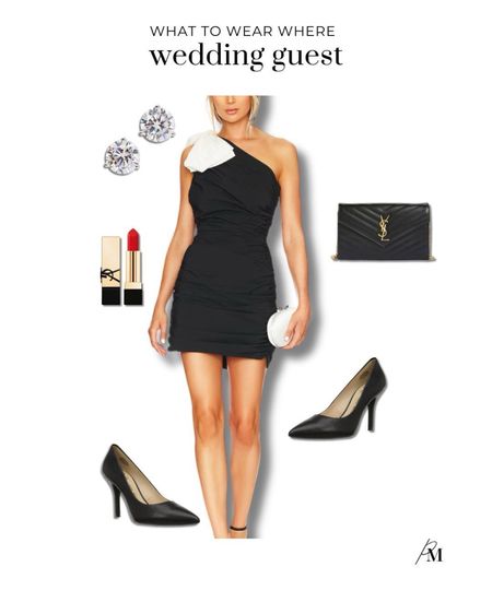 Wedding guest outfit idea. I love this bow detail dress and YSL clutch. 

#LTKSeasonal #LTKstyletip #LTKwedding