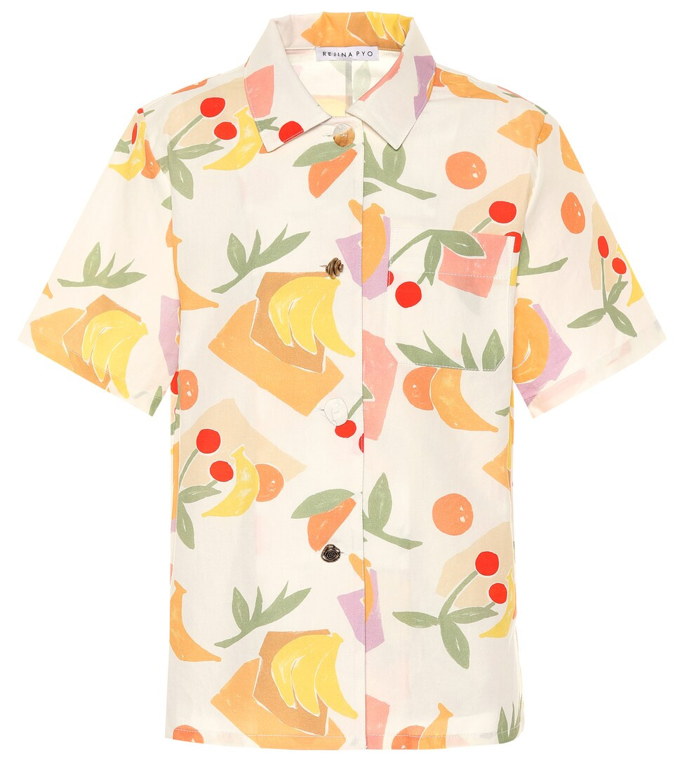 Mila printed cotton-blend shirt | Mytheresa (IT)