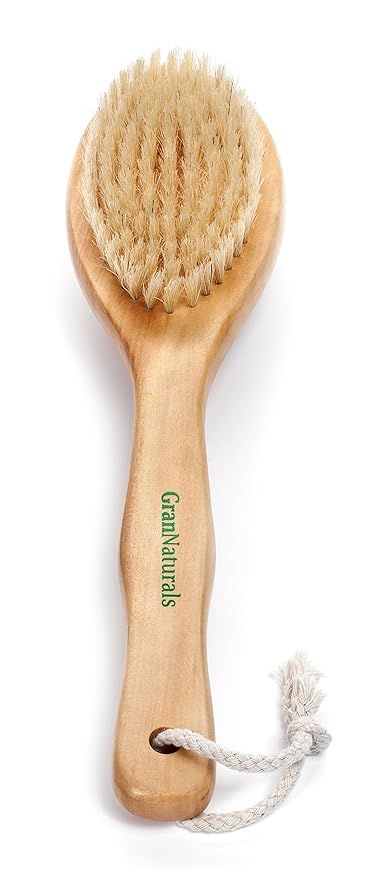GranNaturals Dry Brushing Body Brush for Lymphatic Drainage + Cellulite Scrubber- Natural Bristle... | Amazon (US)