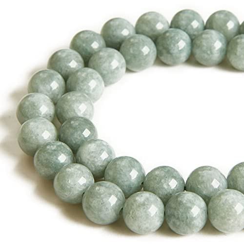 60pcs 6mm Burmese Jade Beads Natural Gemstone Beads Round Loose Beads for Jewelry Making | Amazon (US)