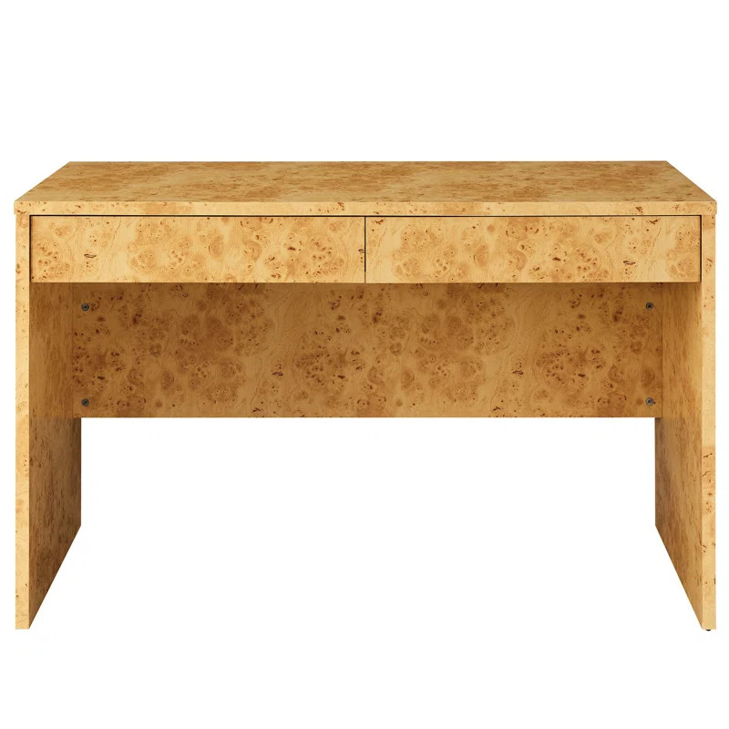 Modway Hudson 2-Drawer Burl Wood Desk | Wayfair | Wayfair North America