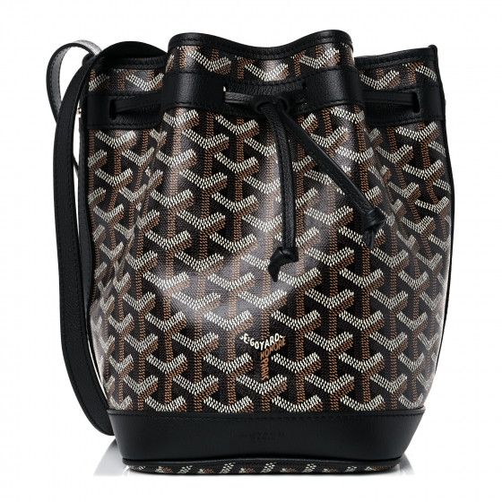 GOYARD Goyardine Petit Flot Bucket Bag PM Black | FASHIONPHILE | Fashionphile