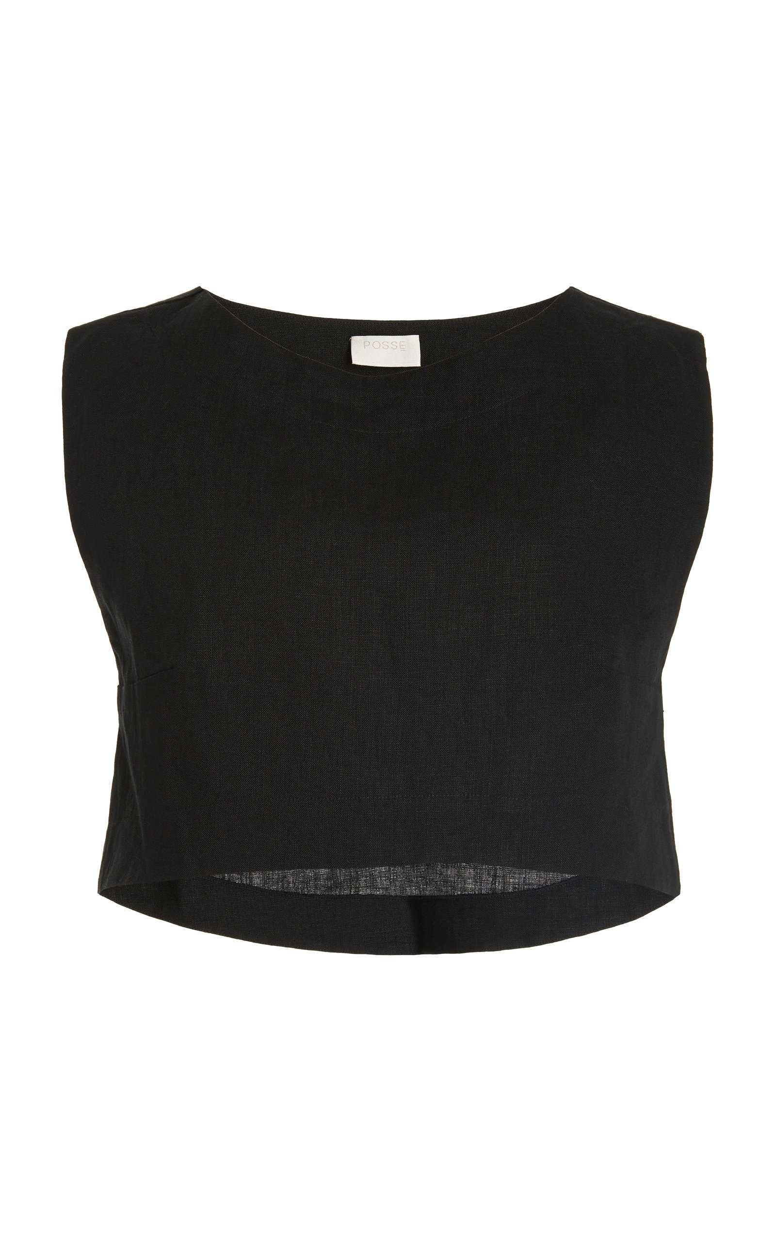 Exclusive Martina Linen Crop Top | Moda Operandi (Global)
