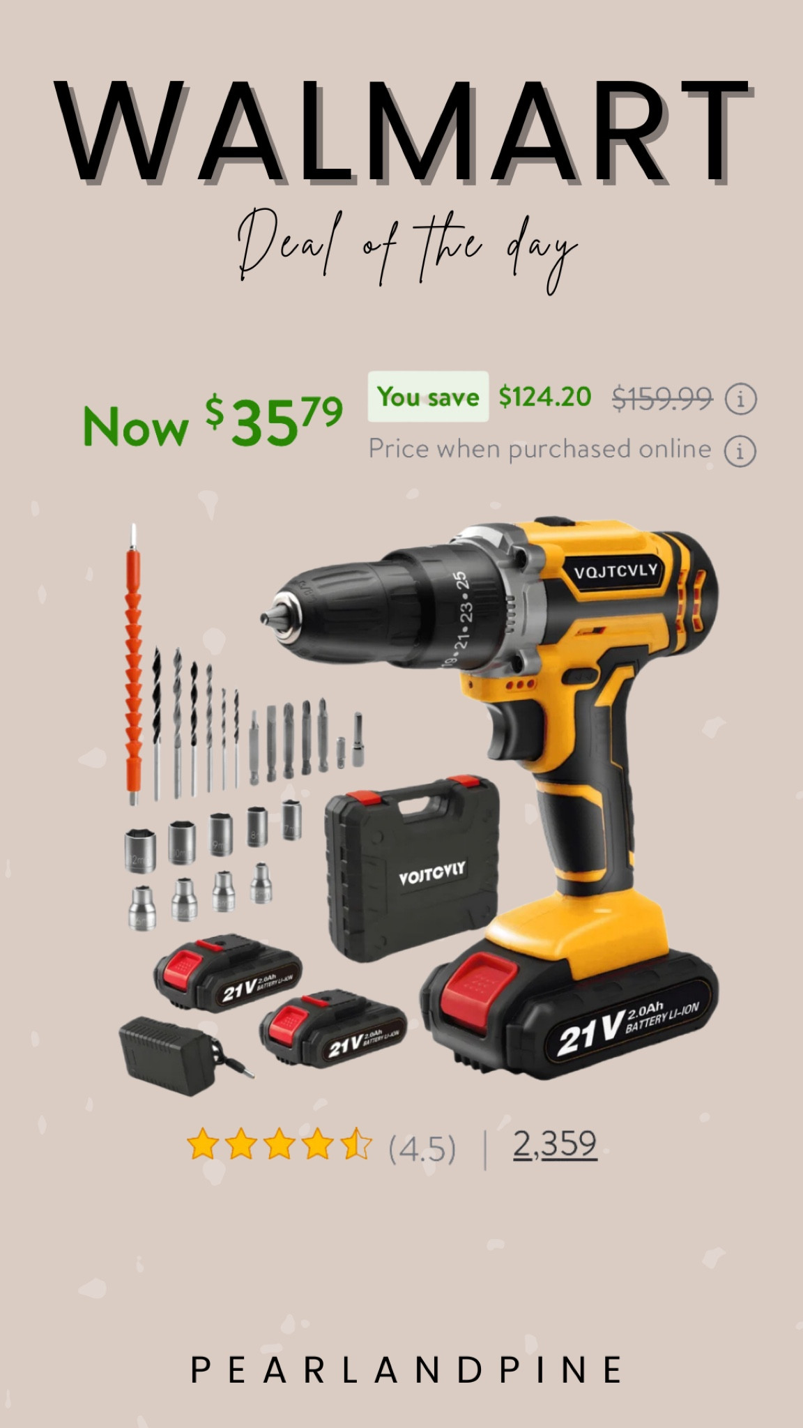 $35 for a drill set?! Whaaaaaattttt?!

#LTKFindsUnder50 #LTKWorkwear #LTKSaleAlert