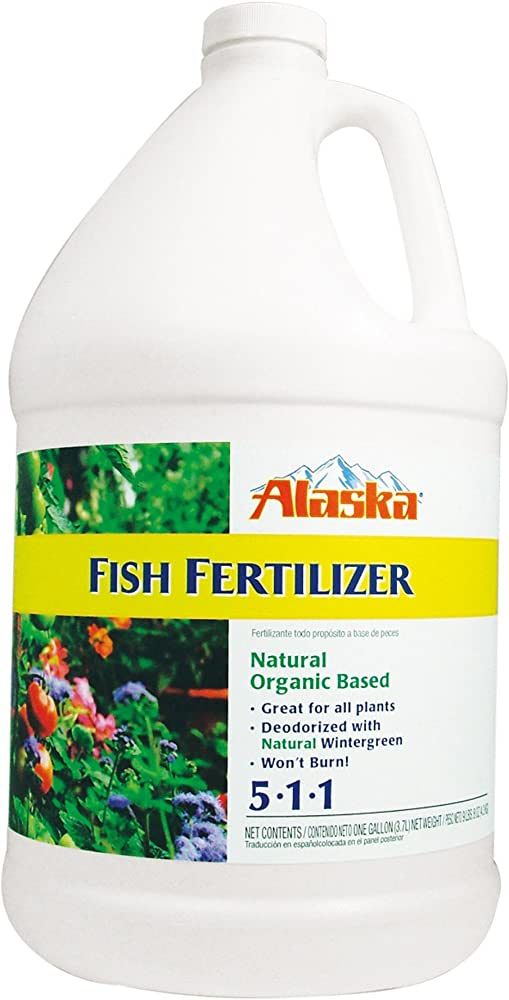 Alaska Fish Emulsion Fertilizer 5-1-1 Concentrate 1 Gallon (Packaging may vary) | Amazon (US)