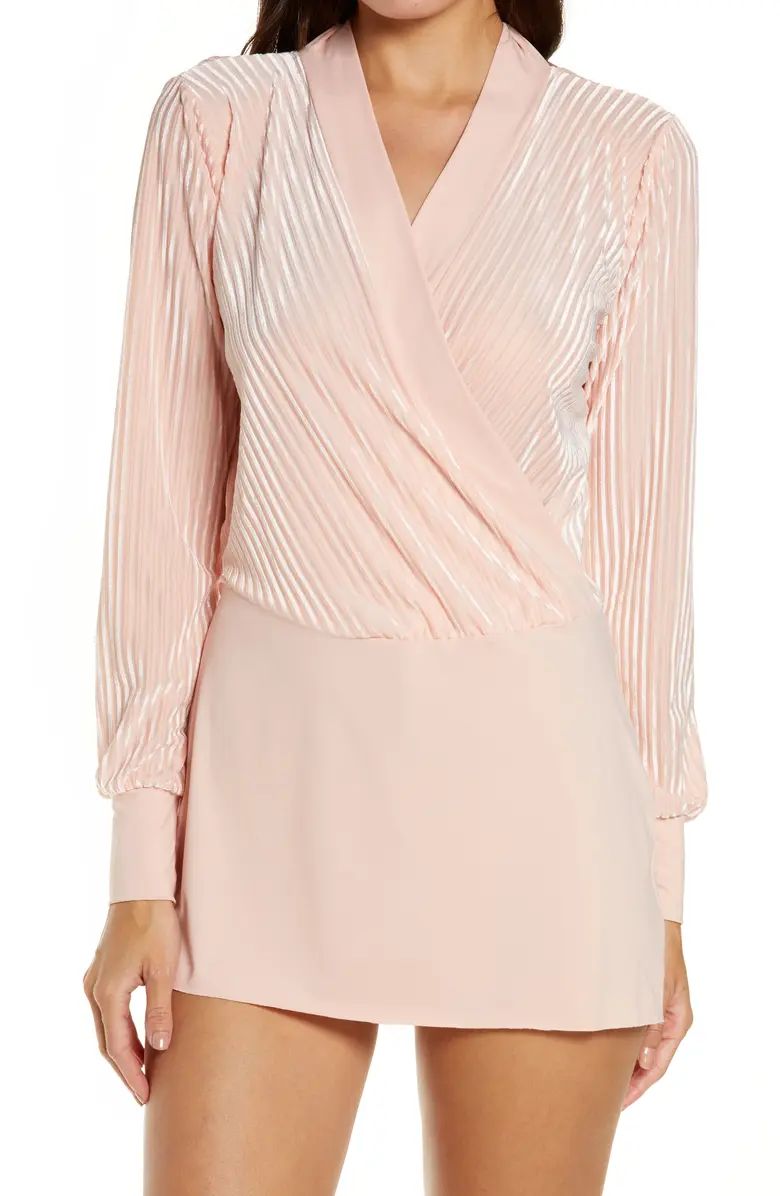 Omnia Paratus Tie Neck Long Sleeve Tunic | Nordstrom | Nordstrom