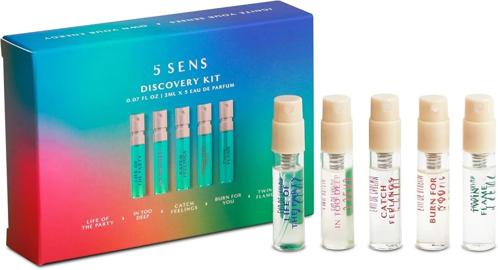 5 SENS Discovery Kit - Eau de Parfum Travel Spray Set: In Too Deep, Catch Feelings, Life of the P... | Amazon (US)