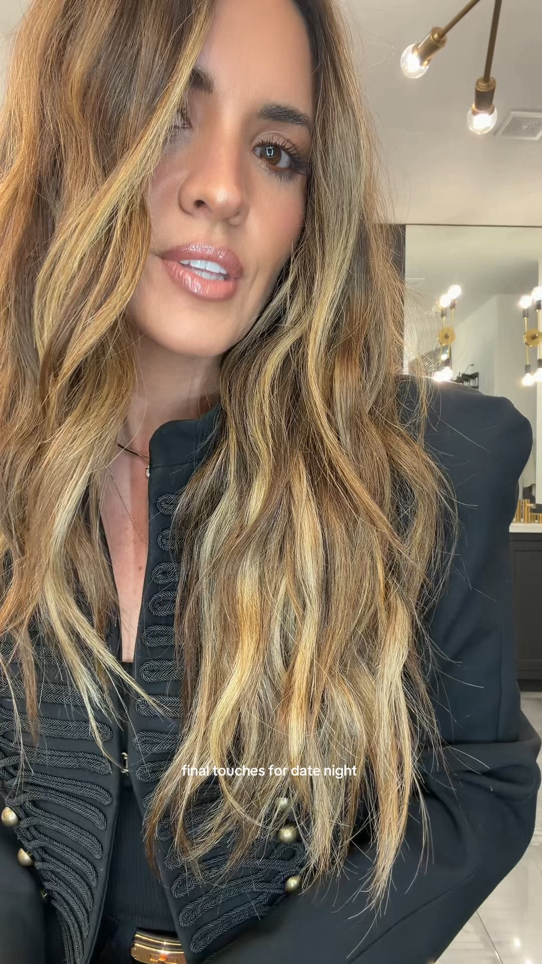 Date night outfit - 24 jeans, small blazer. Lip combo - anywhere caffeine liner - pillow talk lipstick - skinny dip gloss. Miumiu perfume

#LTKOver40 #LTKootd #LTKPetite