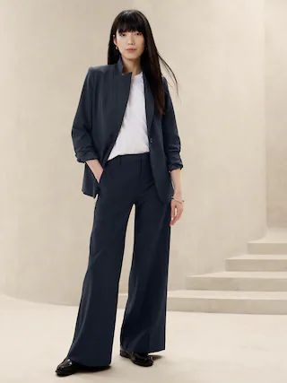 Sculpted Wide-Leg Trouser | Banana Republic Factory