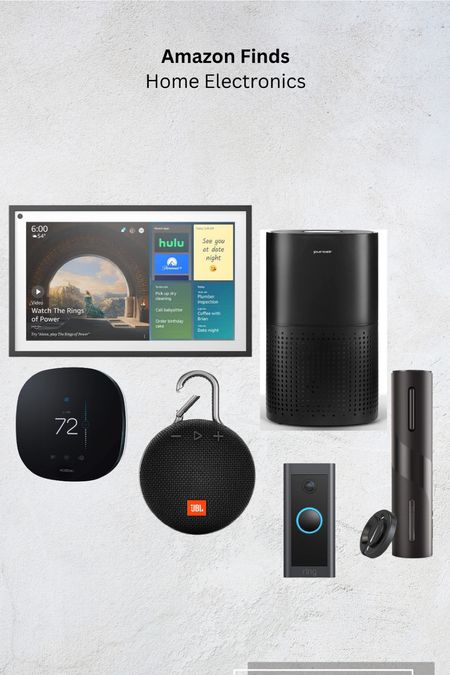 Amazon finds for the home! Speaker | Air Purifier | Ring Doorbell | Smart Thermostat | Electric Wine Opener 

#LTKfamily #LTKmens #LTKhome
