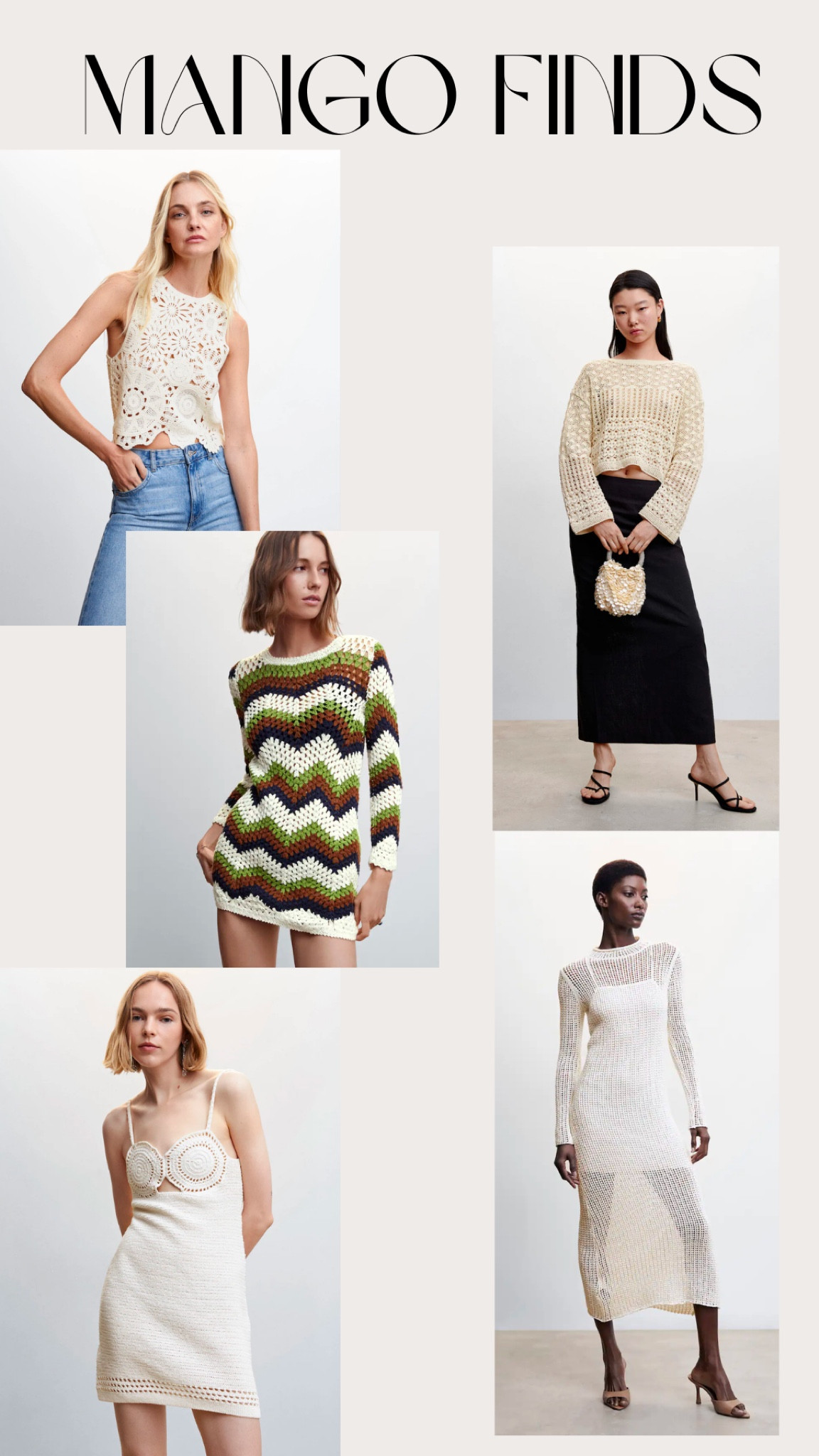 Fabulous crochet finds from Mango!! 

30% off when you spend $210 or more with code EXTRA30

Sale / crochet / spring top / summer top / coverup 

#LTKsalealert #LTKfit #LTKstyletip