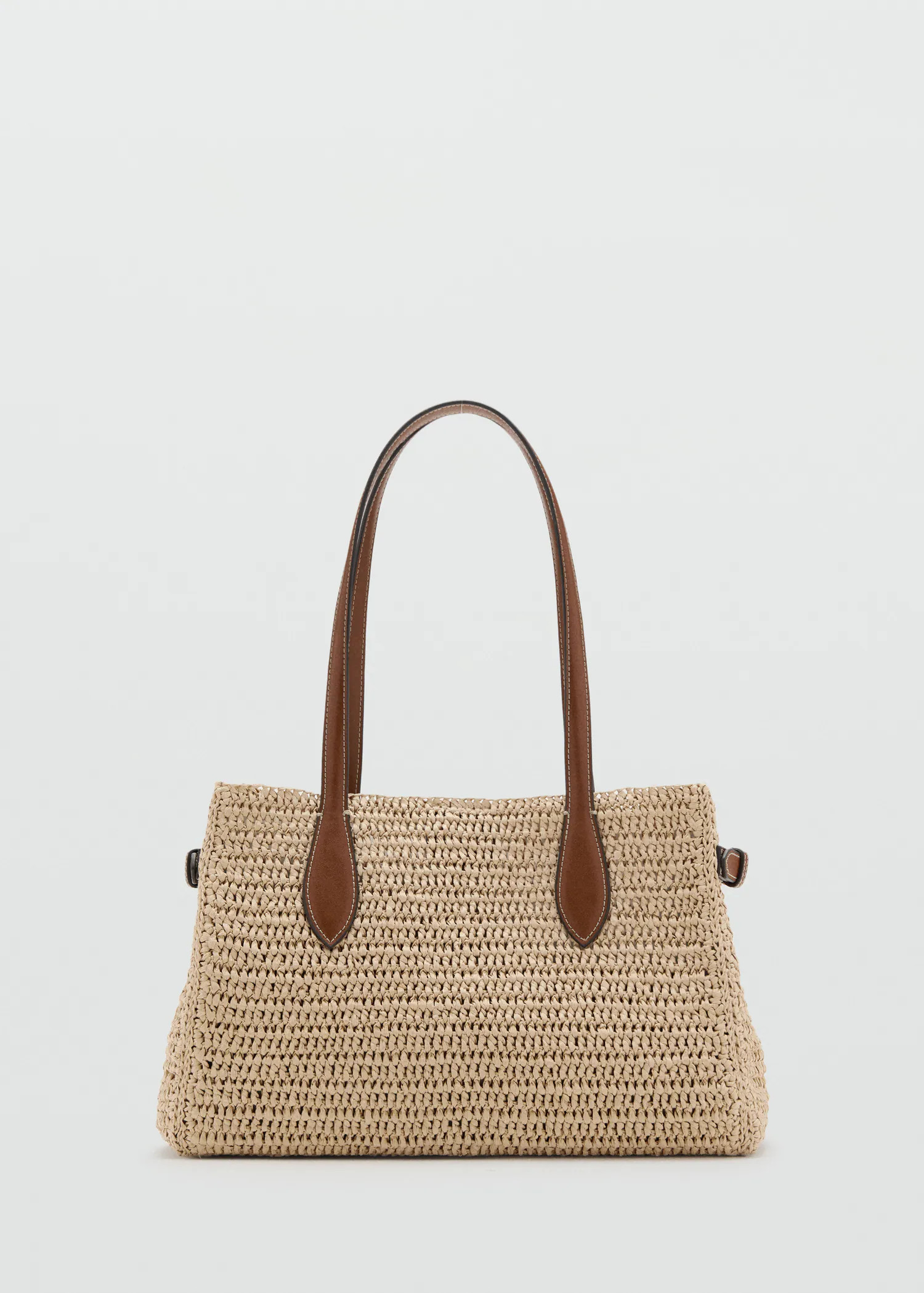 Natural-fiber city bag | Mango (US/MX/AU)