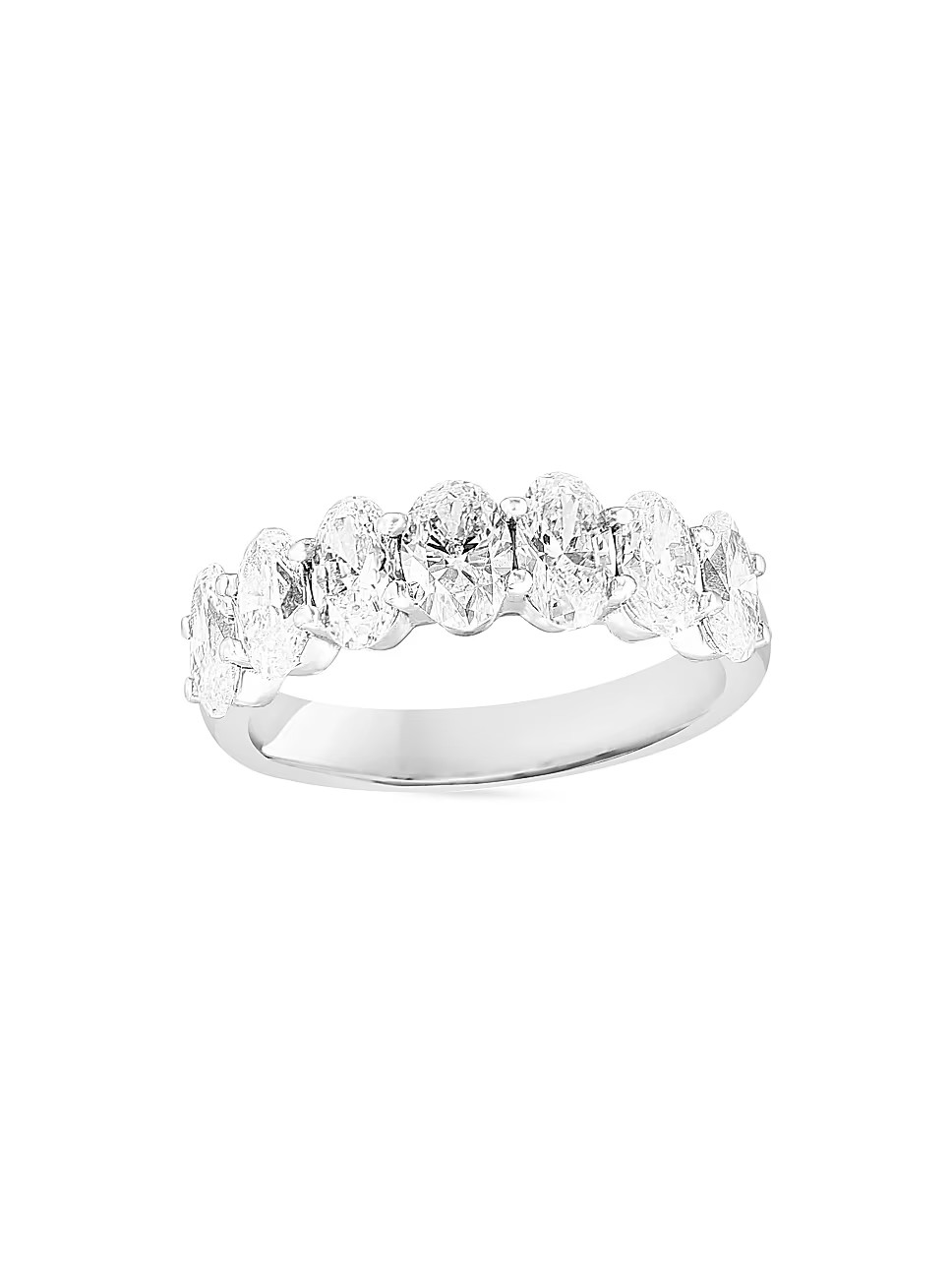 14K White Gold & 2.23 TCW Diamond Band Ring | Saks Fifth Avenue