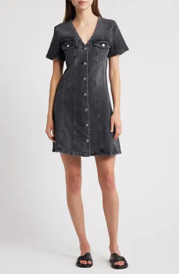 Rails Saratoga Button Front Denim Minidress | Nordstrom | Nordstrom