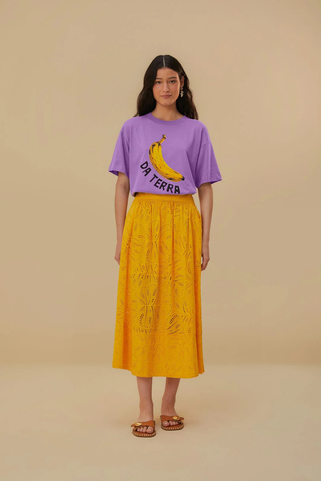 Da Terra Relaxed Organic Cotton T-Shirt | FarmRio (US)