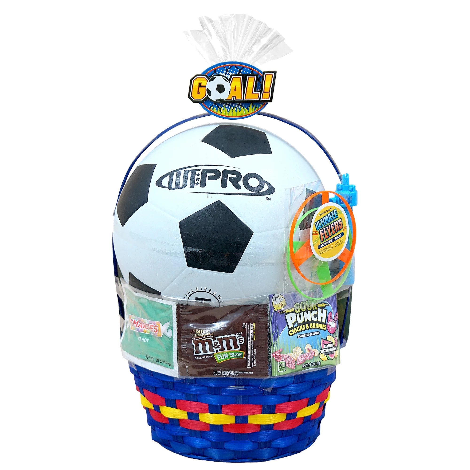 Wondertreats Soccerball with Scrungies and Snacks Easter Basket | Walmart (US)