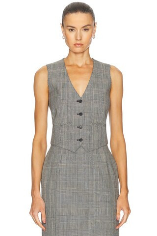 WARDROBE.NYC Vest Top in Grey | FWRD 