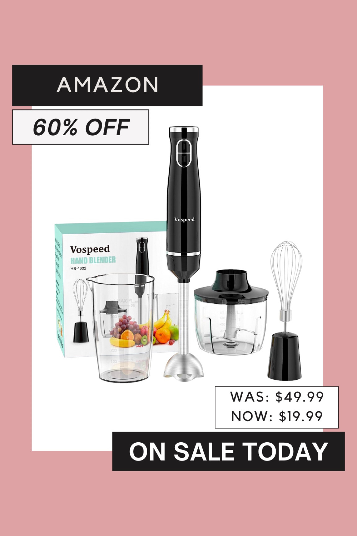 What a sale! 60% off! This immersion blender is FAB for making homemade mayo and whisking up some scrambled eggs! 

#LTKsalealert