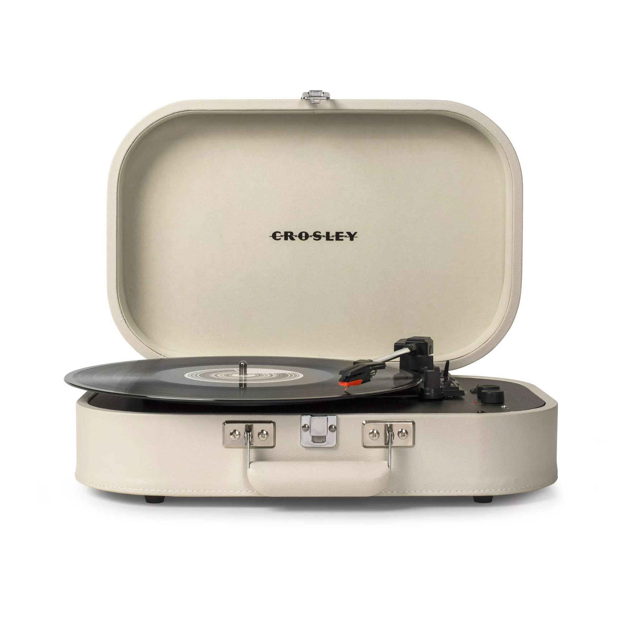 Crosley Discovery Bluetooth Portable Suitcase Record Player with 3-speed Turntable - Dune - CR800... | Walmart (US)