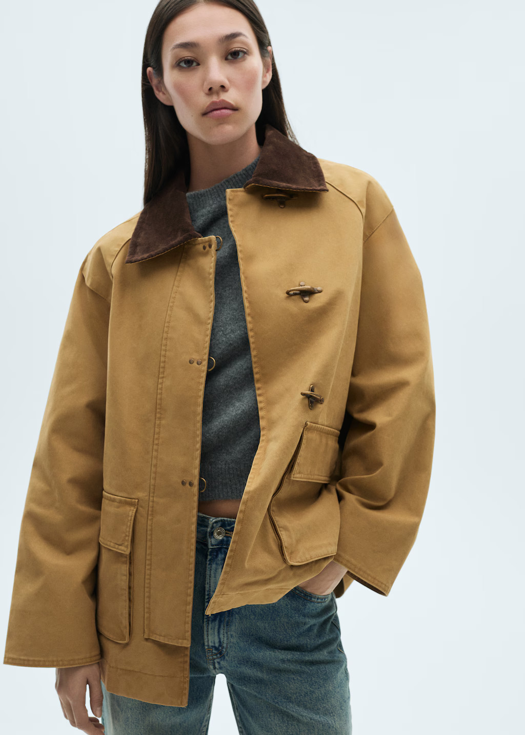 Pockets cotton parka | MANGO (US)