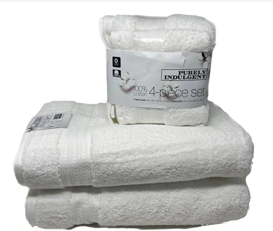 Purely Indulgent 100% HydroCotton | Includes: 2 Luxury Bath Towels, 2 Hand Towels & 2 Washcloths ... | Amazon (US)