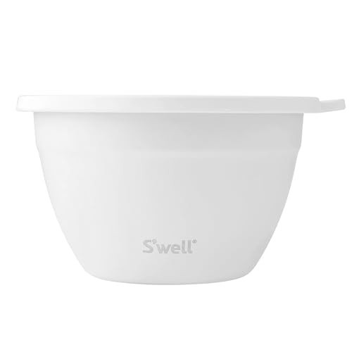 S'well Stainless Steel Salad Bowl Kit 64oz, Moonstone, Comes with 2oz Mini Canister and Removable Tray for Organization, Leakproof, Easy to Clean, Dishwasher Safe | Amazon (US)