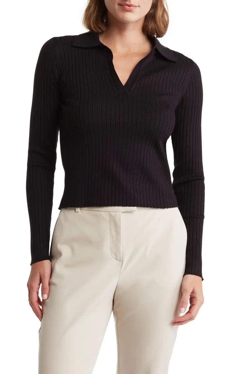 Long Sleeve Split Neck Pullover Sweater | Nordstrom Rack