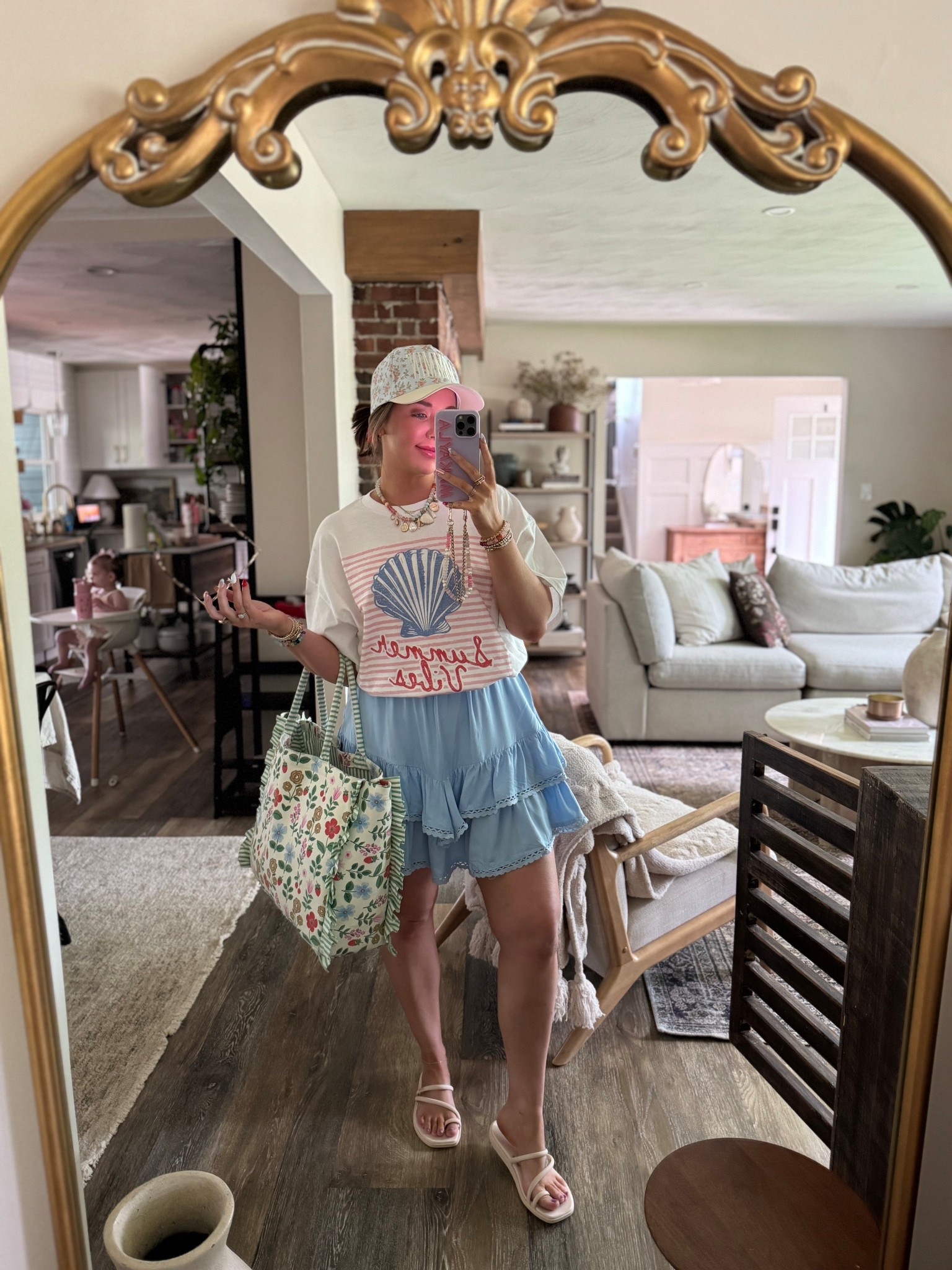 Today’s outfit for hot day!! This skirt is SOO cute — I have two colors!! Paired with a graphic tee and a hat for mom life! Size M in the skirt 💙

Amazon finds, Tarse, Amazon favorites, skirt weather, graphic tee 

#LTKSummerEdit 

#LTKFindsUnder50 #LTKSeasonal