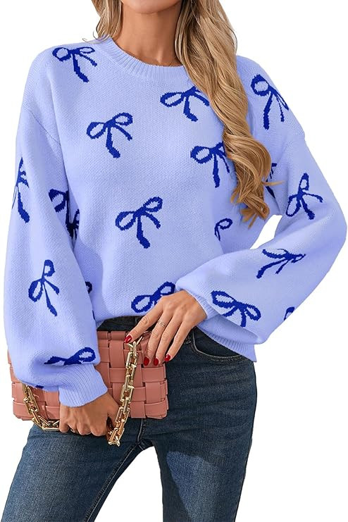 Womens Valentine Heart Sweater 2026 Valentines Day Trendy Cute Oversized Long Sleeve Pullover Swe... | Amazon (US)