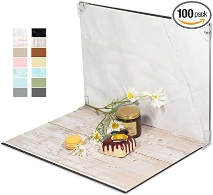 7-Piece Photo Backdrop Kit for Small Product Photography - 12 Patterns for Jewelry and Food, Tabl... | Amazon (US)