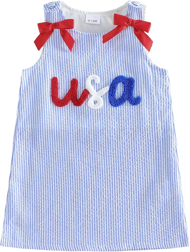 Toddler Baby Girl Halloween Outfit Bow Pumpkin Ghost Dress Sleeveless A Line Dresses Little Girls... | Amazon (US)