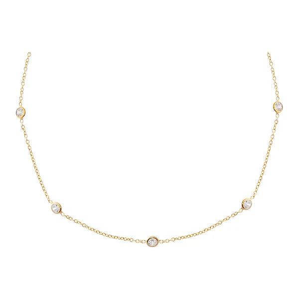 Diamond By The Yard Choker | Adina Eden