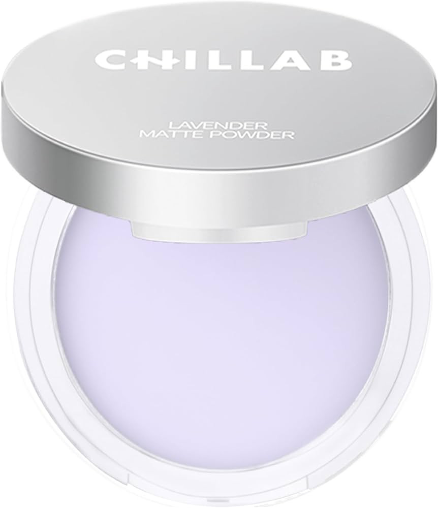 Chillab Lavender Matte Powder, Pressed Setting Powder 0.35 oz, Oil-Control | Amazon (US)