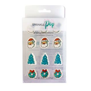 Sprinkle Pop Christmas Charms Icing Decorations | Michaels | Michaels Stores
