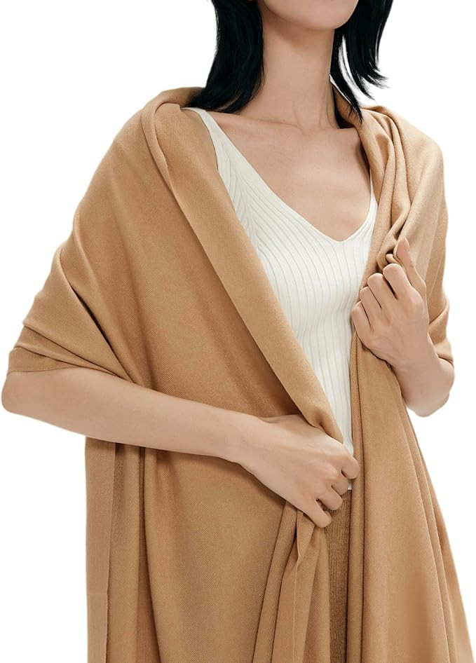 maamgic Women's Scarf Shawl Wrap Cashmere Feel Winter Scarf for Wedding | Amazon (US)