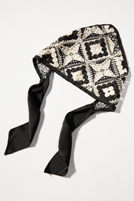 Contrast Patterned Hair Scarf | Anthropologie (US)