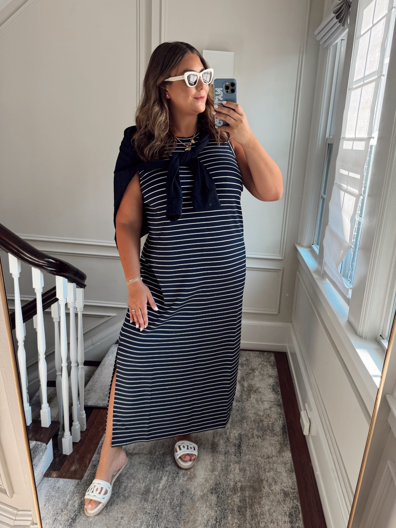 One of my favorite dresses taking you from summer to fall. Add a denim jacket or a cardigan for chillier days and nights! Wearing size 1X in dress. Use CARALYN15 on your first order at Spanx. 

#LTKSeasonal #LTKStyleTip #LTKPlusSize