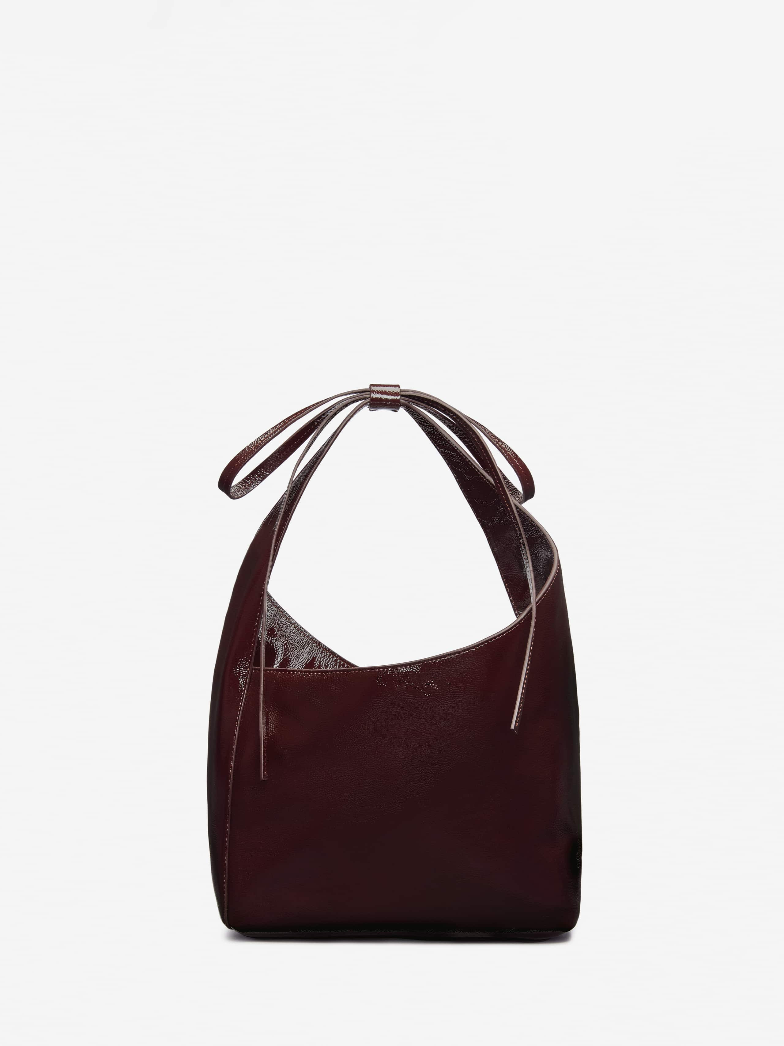 Reformation Small Vittoria Tote Purple Leather | Reformation (Global)