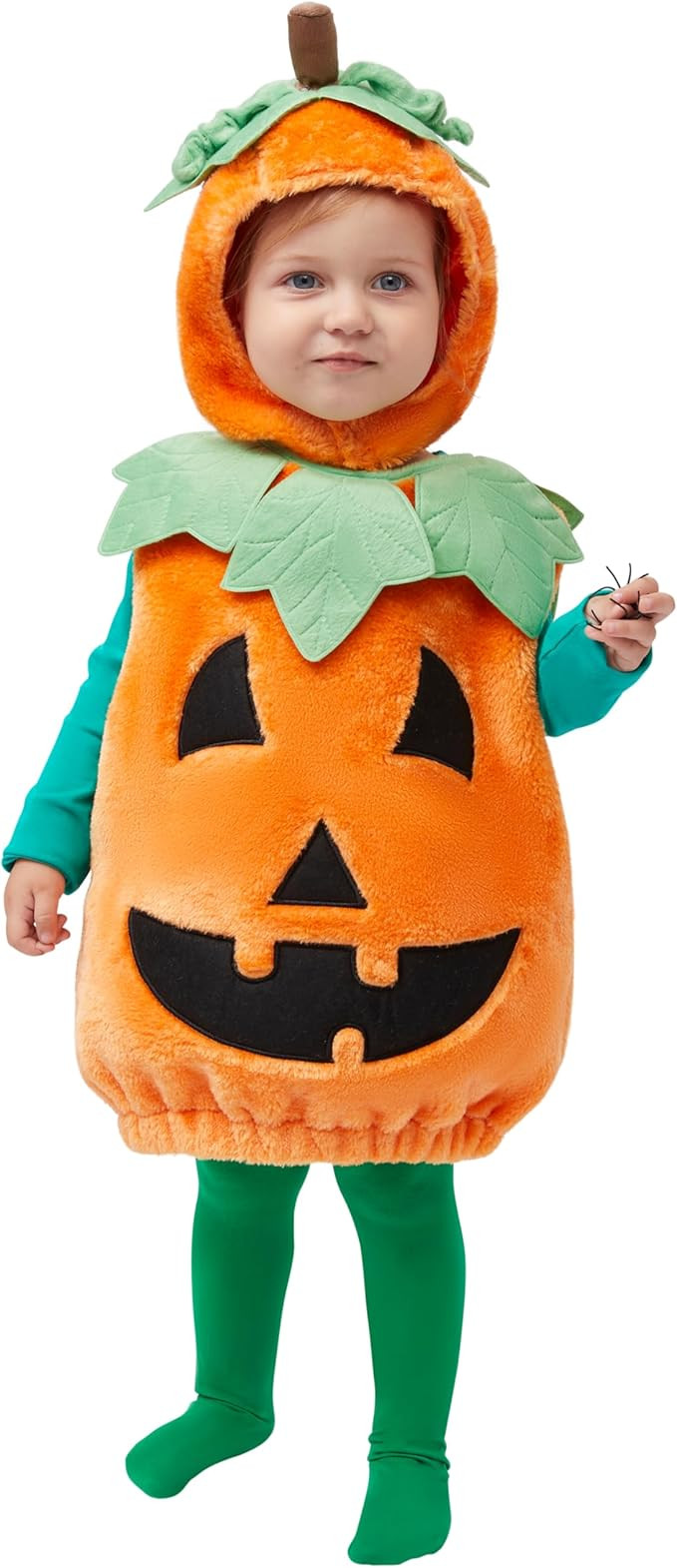 Spooktacular Creations Halloween Baby Pumpkin Costume with Green leaves for Toddler Kids Hallowee... | Amazon (US)
