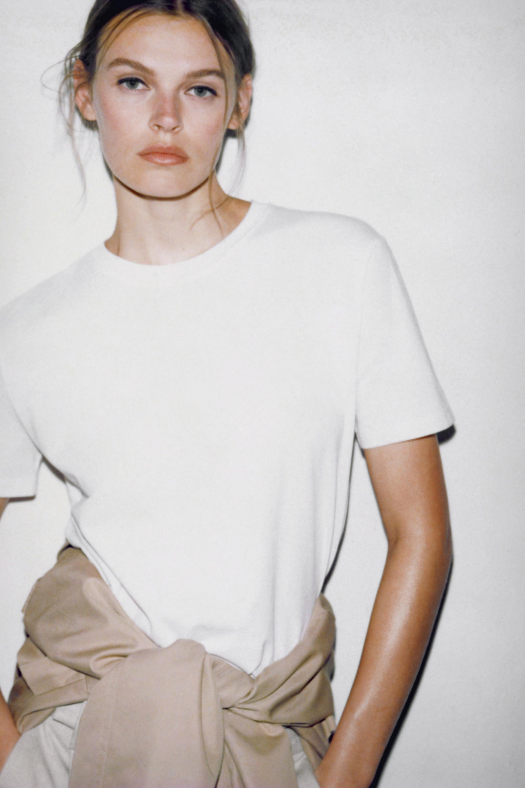 MERCERIZED COTTON T-SHIRT | Zara US