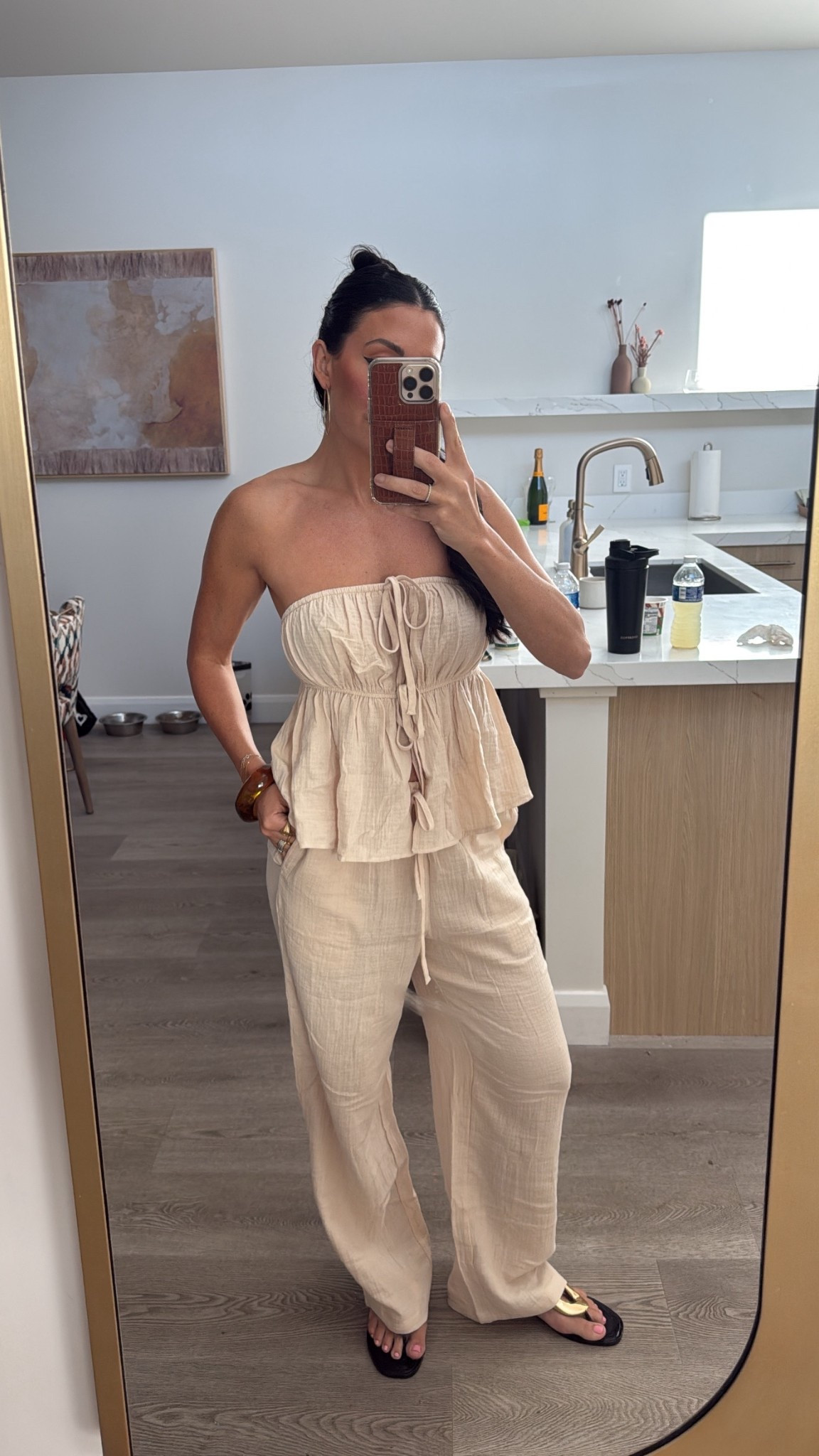 Good morning! Todays Amazon outfit for breakfast! In a size small in this linen beach set. Comes in other colors! 

Vacation outfit 
Resort wear 


#LTKSeasonal #LTKSwim #LTKTravel