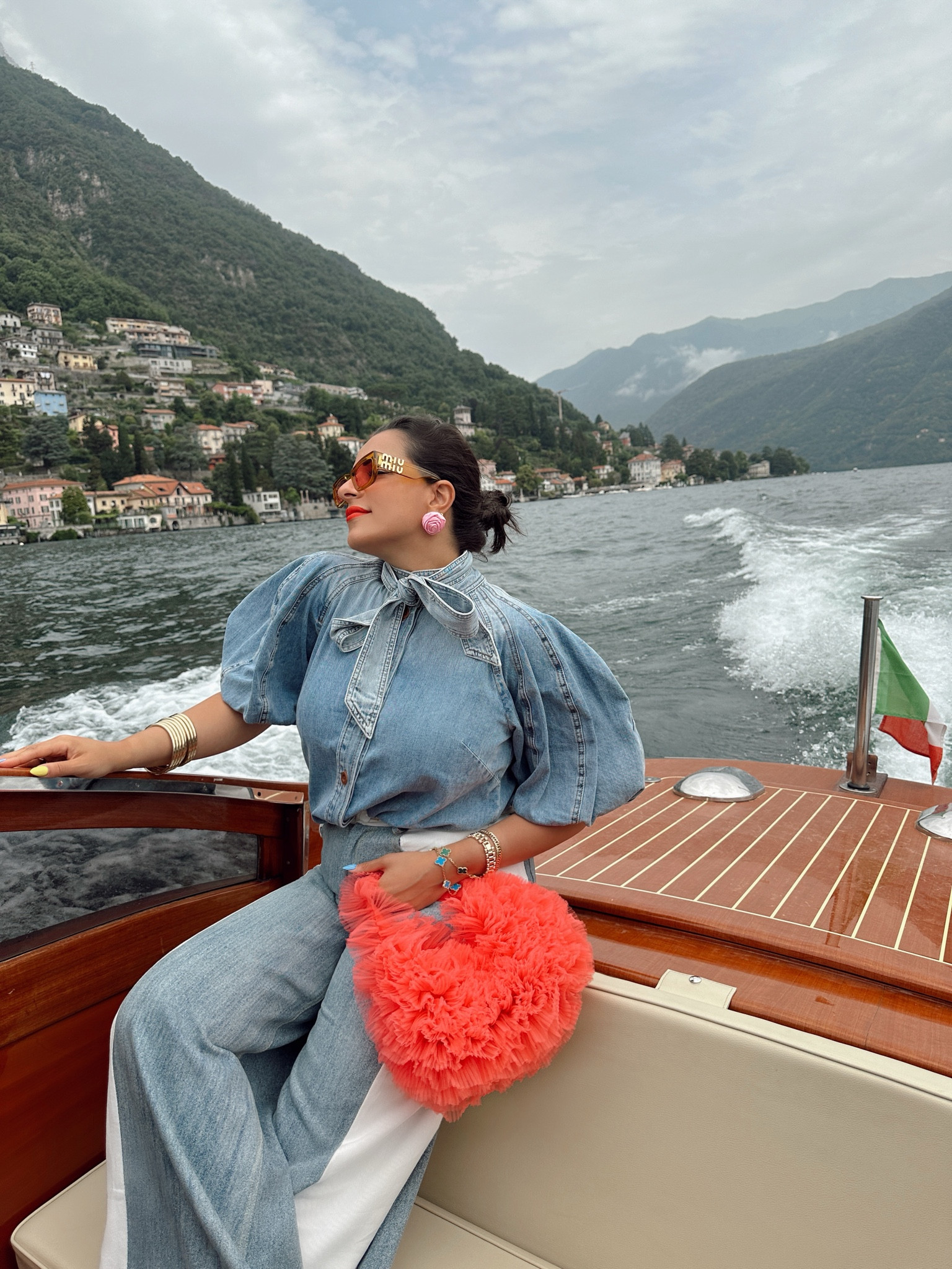 Went for a denim bow look for our Lake Como boat ride! 
Both top and bottom are sized up for the Bump.

Follow my shop @Nardinemarie on the @shop.LTK app to shop this post and get my exclusive app-only content!

#LTKBump #LTKTravel #LTKStyleTip