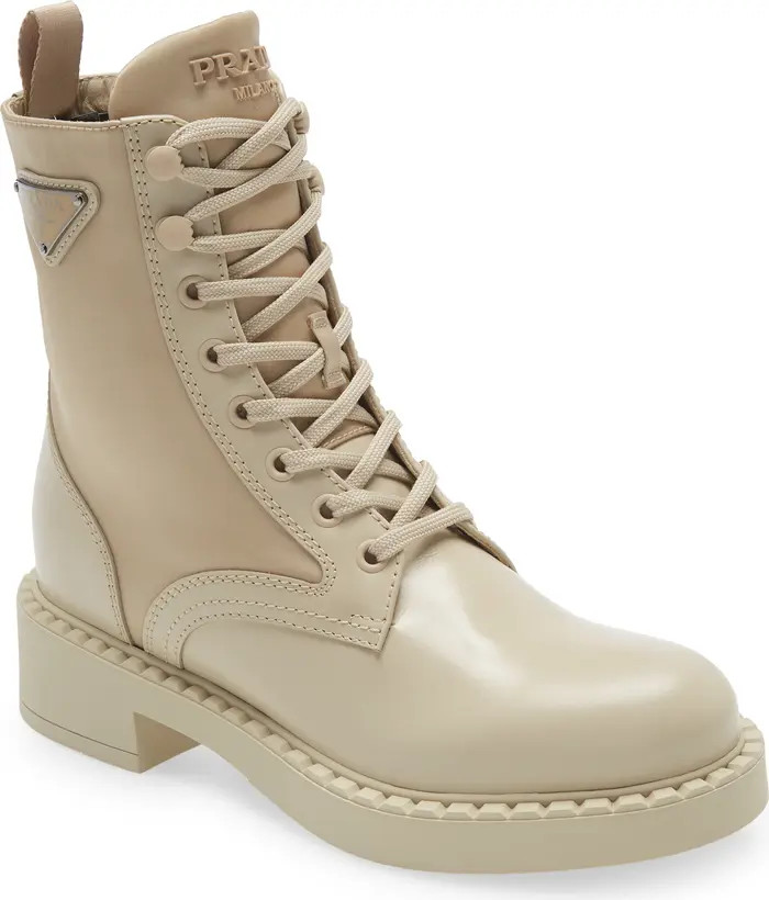 Prada Lug Sole Combat Boot | Nordstrom | Nordstrom