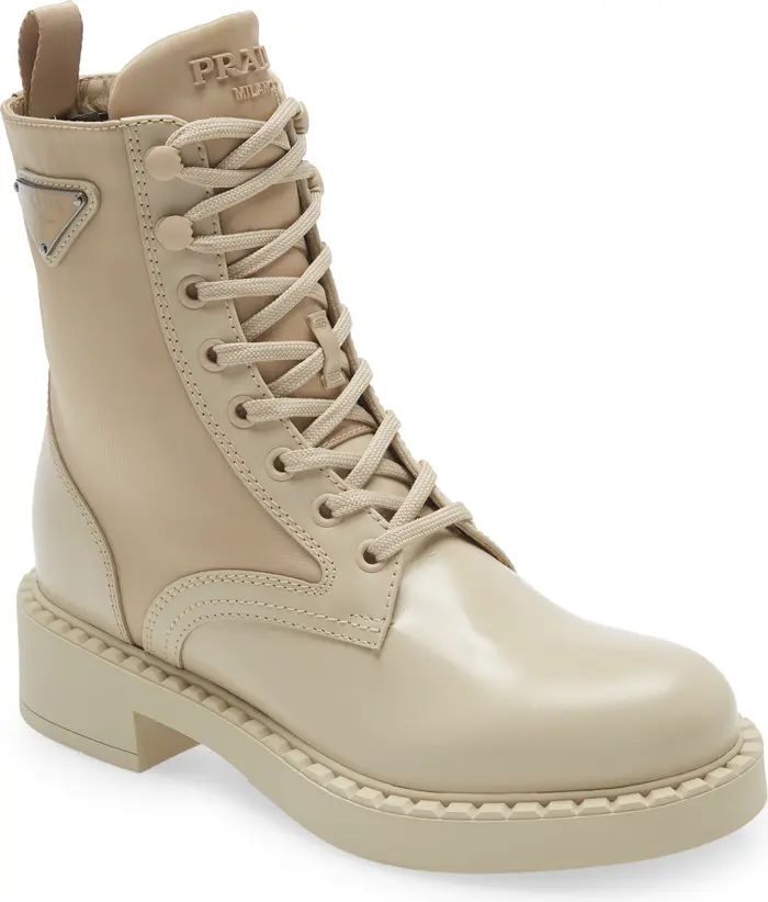 Prada Lug Sole Combat Boot | Nordstrom | Nordstrom