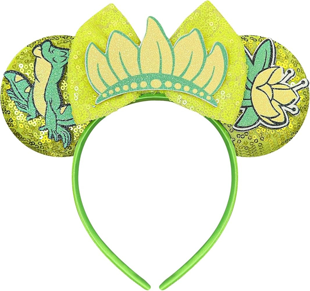 Princess Mouse Ears Headband for Women Tiana Mouse Ears for Adult Park Ears | Amazon (US)