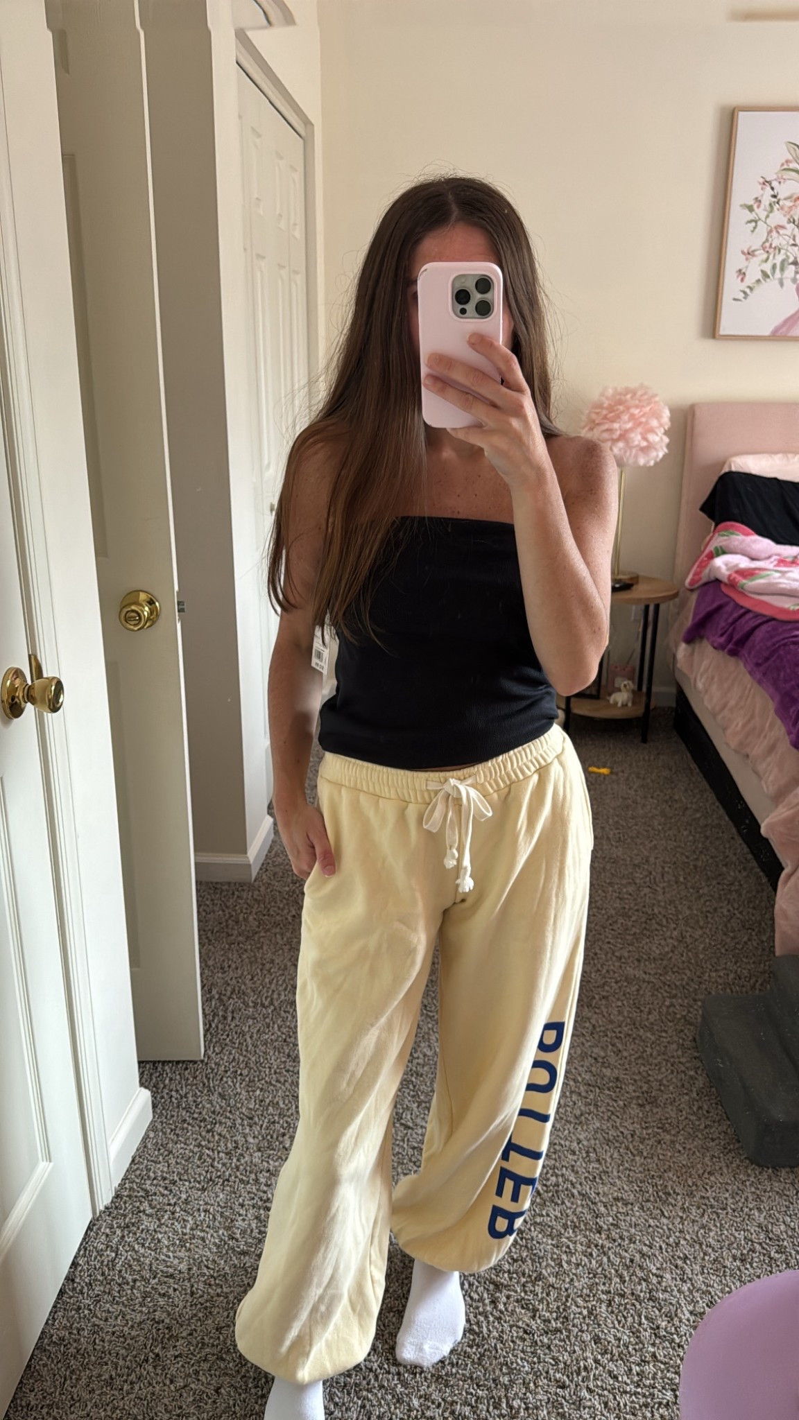 Obsessed with tube tops lately Butter sweatpants sold out from urban outfitters 

#LTKootd #LTKSaleAlert