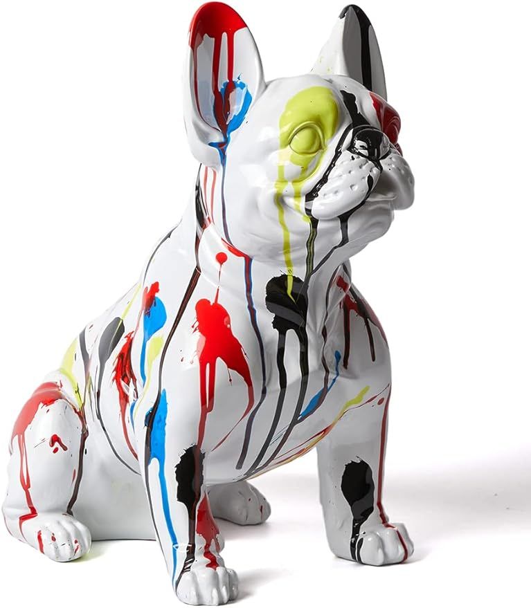 NENBOLEC Bulldog Statue Sculpture Animal Figurine Modern Decor Table Centerpiece Crafts Home Gift... | Amazon (US)