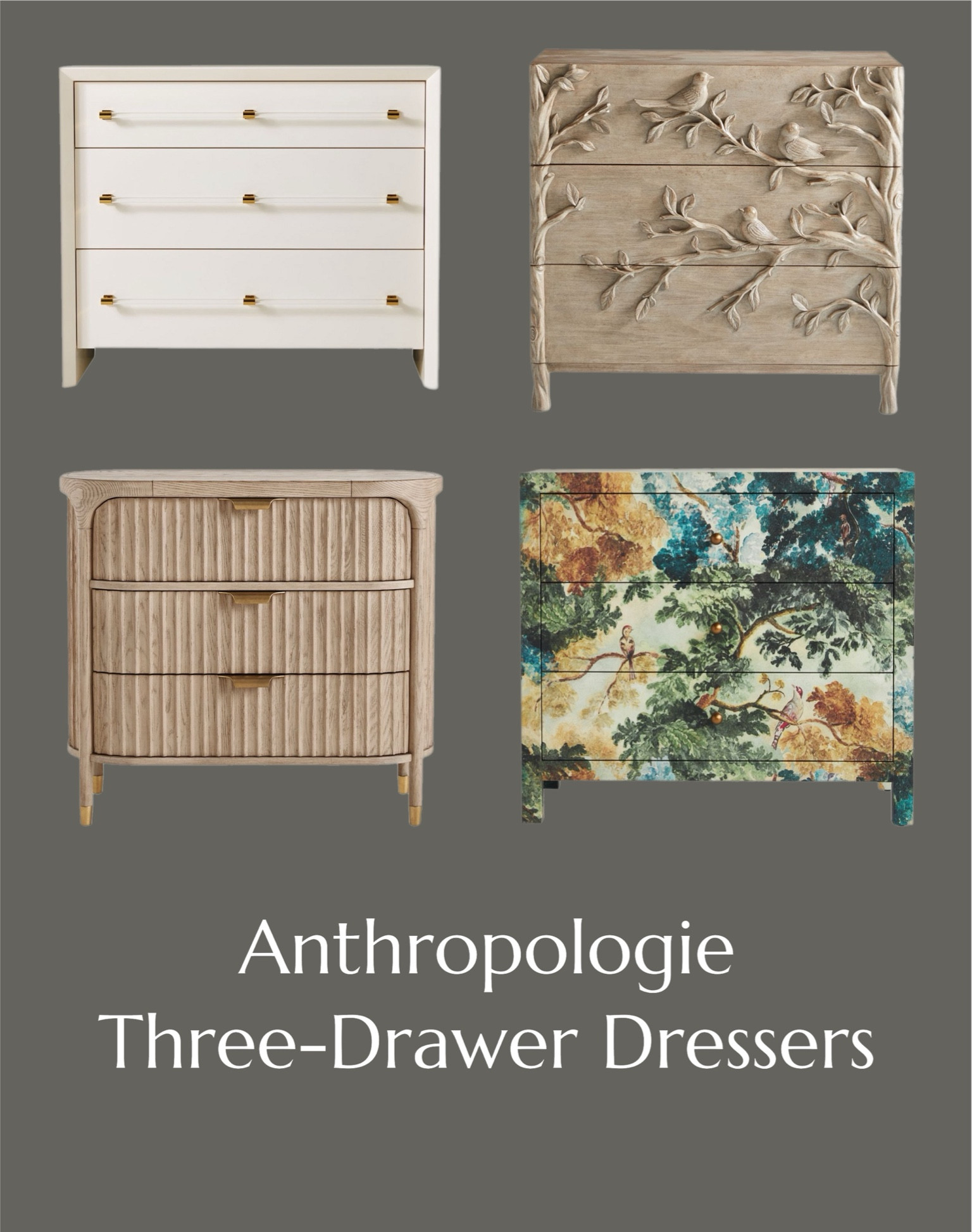 Anthropologie three drawer dressers
Bedroom side tables 
Bedside table 

#LTKStyleTip #LTKSaleAlert #LTKHome