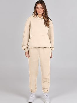 ANRABESS Women 2 Piece Outfits Hoodie Sweatshirt Tracksuit & Oversized Jogger Sweatpants Y2K Swea... | Amazon (US)