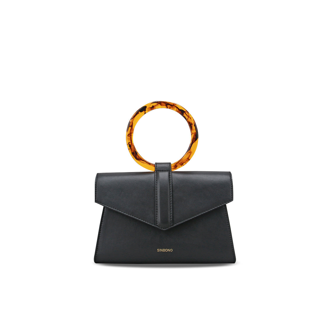 Emily Acrylic Tote Belt Bag - Black | SINBONO INC.